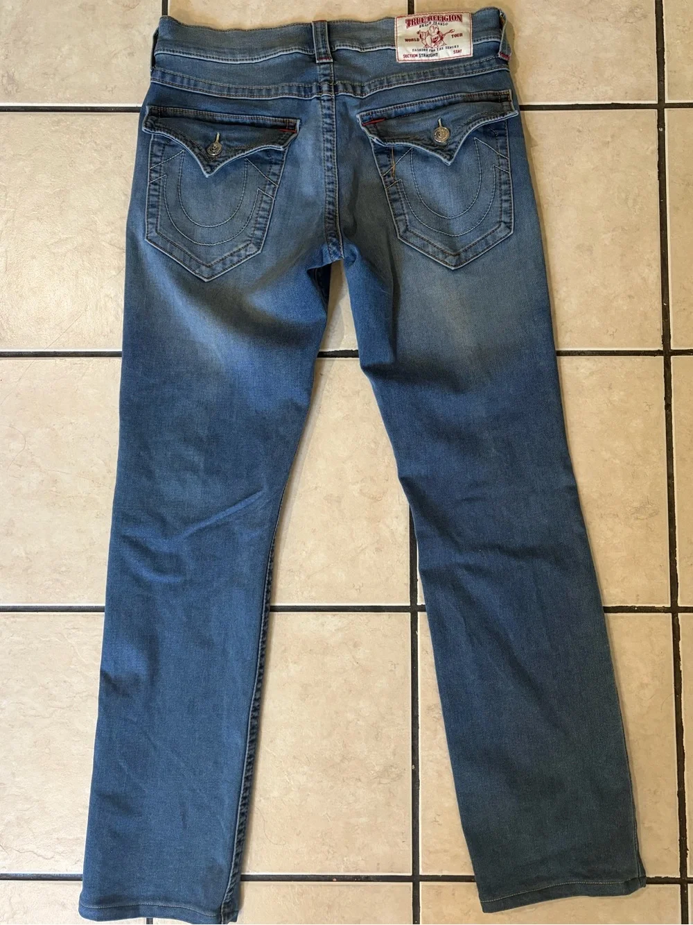 True Religion Medium Blue Signature Pocket Jeans